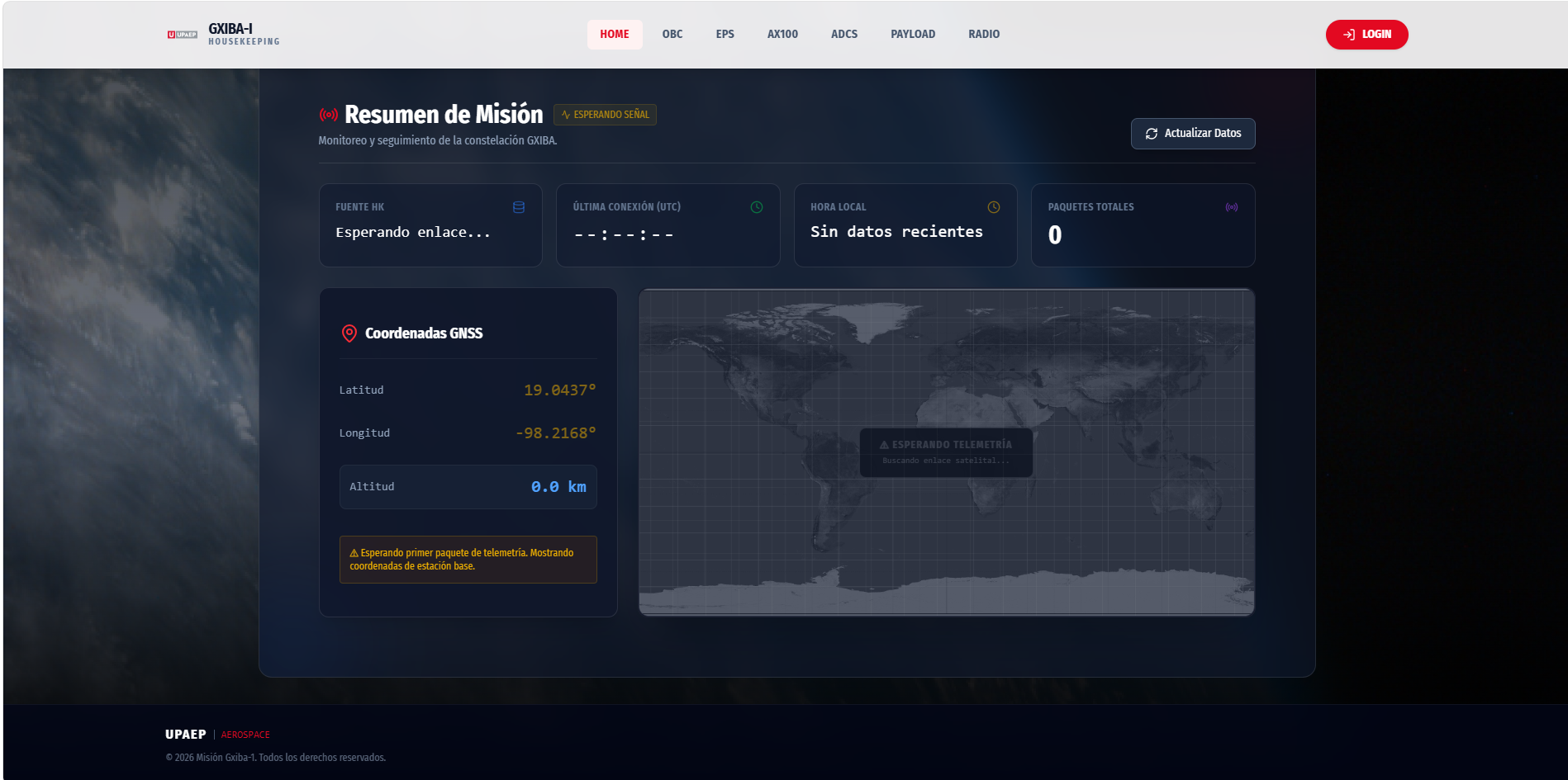 GXIBA — Satellite Metrics Web Platform